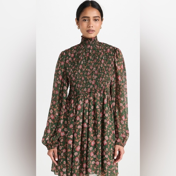 MISA LOS ANGELES | Jessa Dress Evergreen Blooms | size XS - Picture 4 of 16